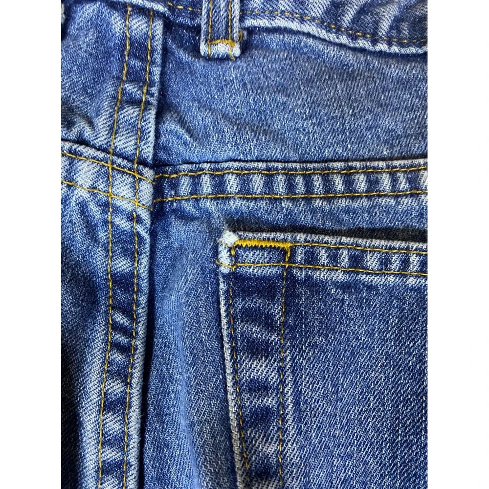 Arizona Relaxed 36x34 Medium Wash Jeans Straight Leg Distressed Hem Denim